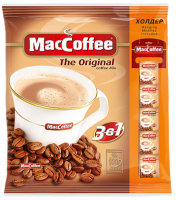 MacCoffee Instant Coffee 3 In 1 Макофе 3 в 1 Маккофе 3 В 1 - 100 Pack 20 Pack