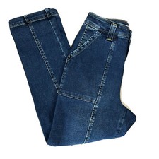 Jeanswest Women’s Jeans Sz 8 High Waisted Straight Dark Wash Blue Vintage Style