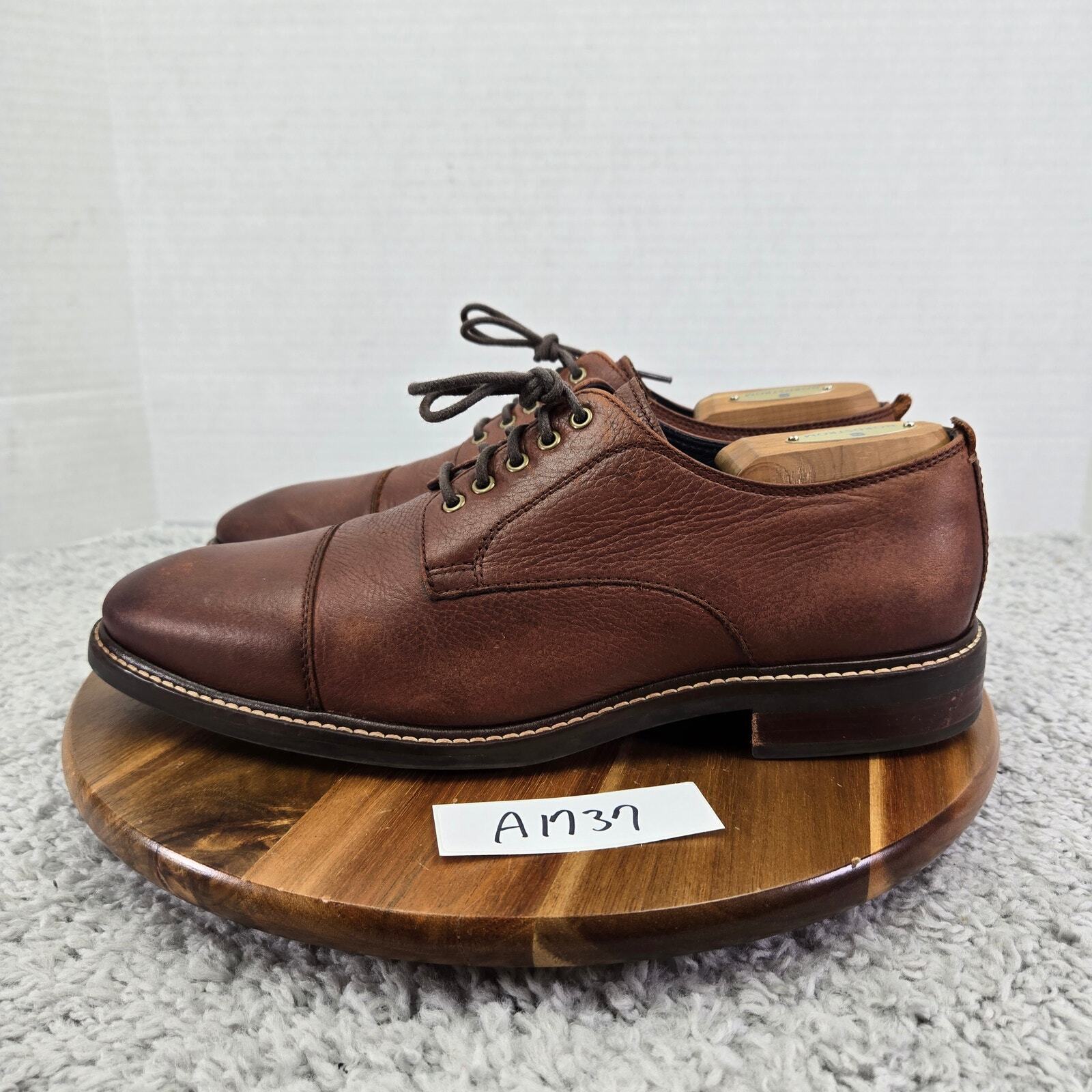 SAOLA Cole Haan Grand Os Watson Marrone Ciottolo Pelle Berretto Punta Derby Oxford Uomo 9 M