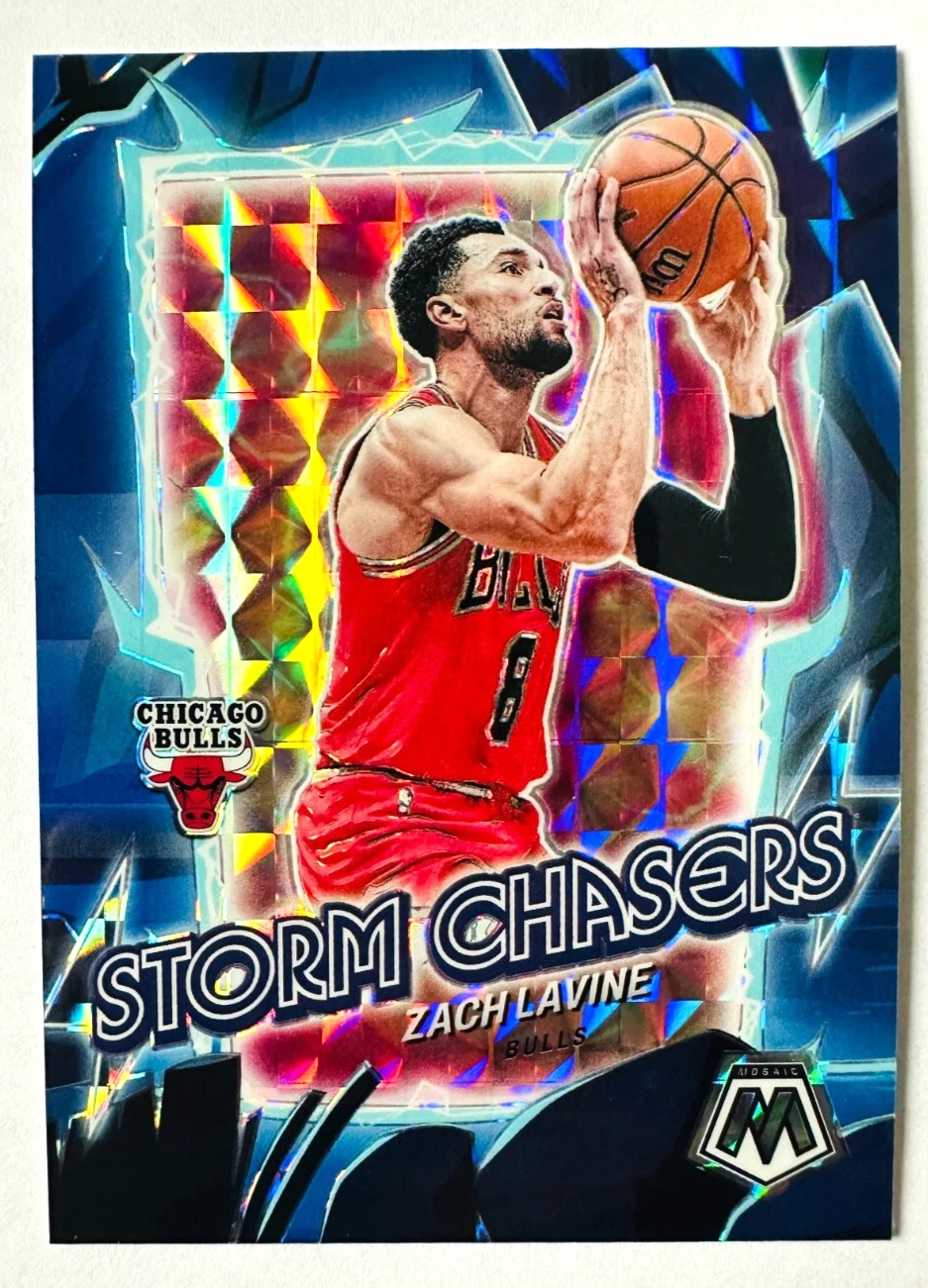 2023-24 Panini Mosaic Zach LaVine Storm Chasers Prizm Card #2 Bulls!