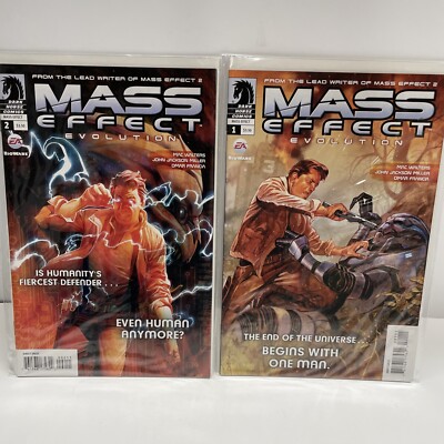 Mass Effect Foundation #1 & #2 Dark Horse Comics 2013 Lot Sci-Fi Video Game