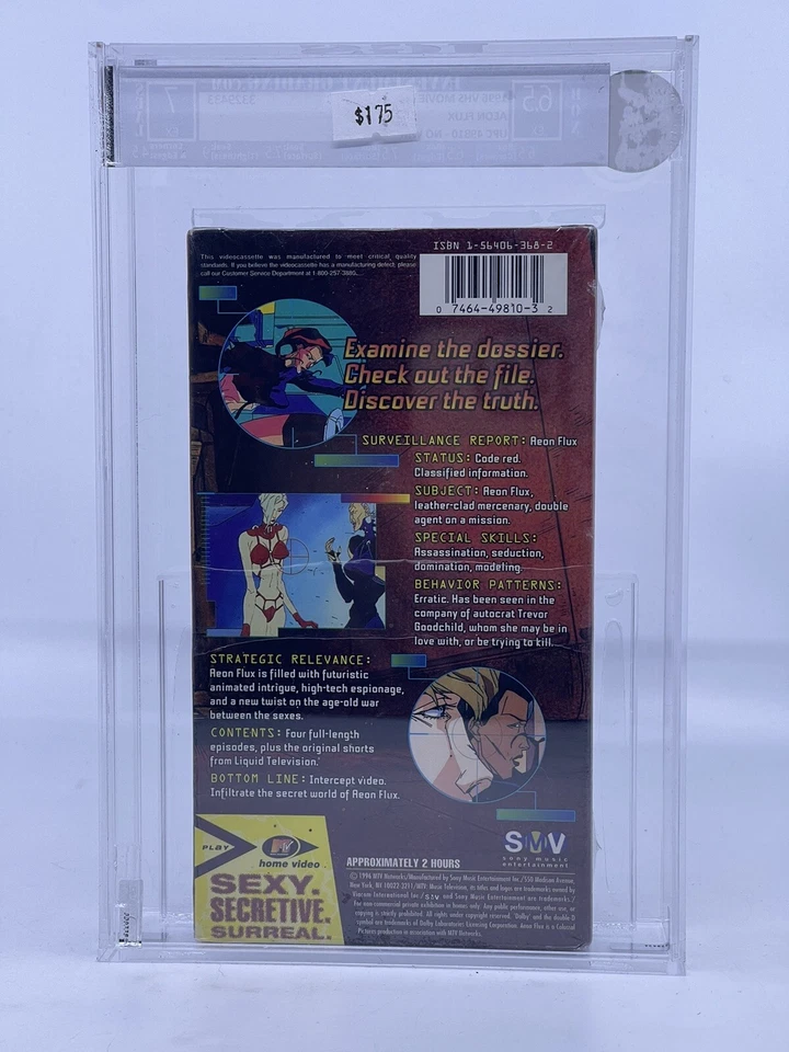 Aeon Flux SEALED VHS 1996 IGS GRADED 6.5 EX NO WATERMARK - Image 2 of 2