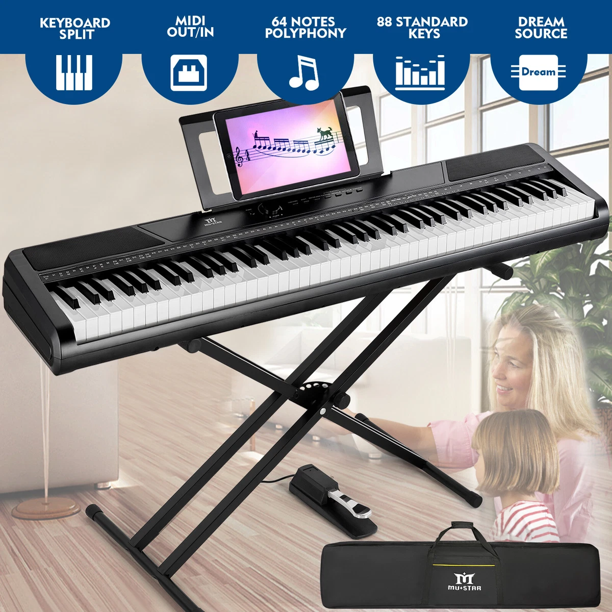 Semi weighted 2024 digital piano