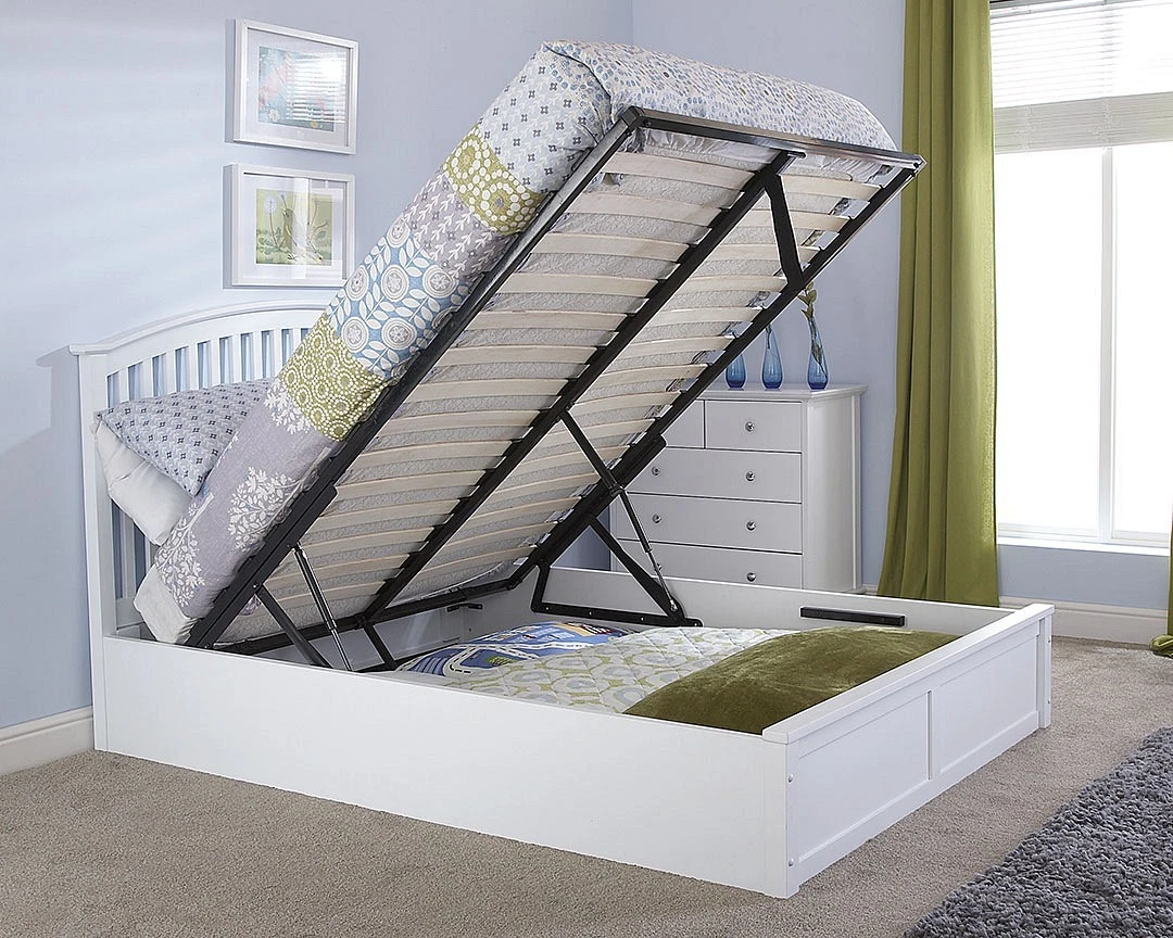 Madrid ottoman outlet double bed frame