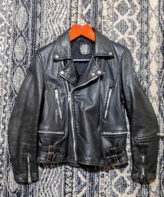 Vintage Leather Jacket 1Echtes Leder /Riders/Double/Long Jean 1 Japan
