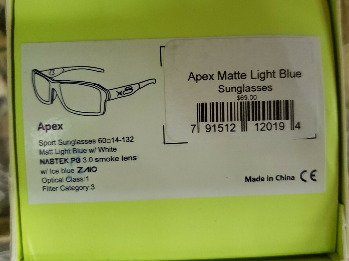 DCURVE Apex Polarized Sunglasses Matte Light Blue Lens from Nasa