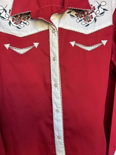 Damen Panhandle Slim Retro Western bestickt Hemd XL Baumwolle Polyester - Bild 7 von 15