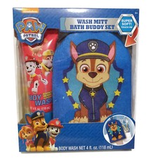 Paw Patrol Bath Buddy Set 4oz Kids Body Wash Soft Wash Mitt Shower Gift