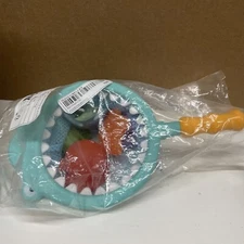 5Pcs Shark Toss and Catch Net with Ball Bath Toy Set Shark Beach Ball Nets Patch