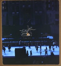 Ice Skating Rockefeller Center New York City - 1961 Stereo Realist slide #818