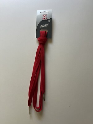 Sof Sole 45'' Athletic Flat Shoe Laces in The Color Red NWT
