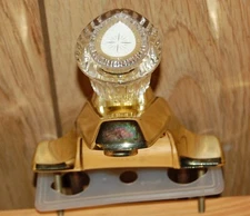 New old stock Moen 1 Handle Single-Hole Bathroom Faucet gold head only - as it