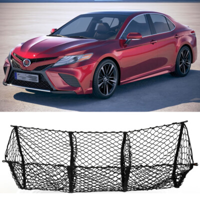 3Pockets Cargo Net Stretchy Trunk Storage Luggage Net For Toyota Camry 2009-2020