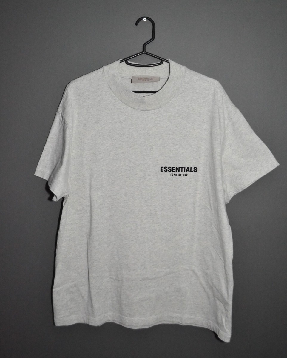 Fear of God Essentials Light Oatmeal Short Sleeve T-Shirt