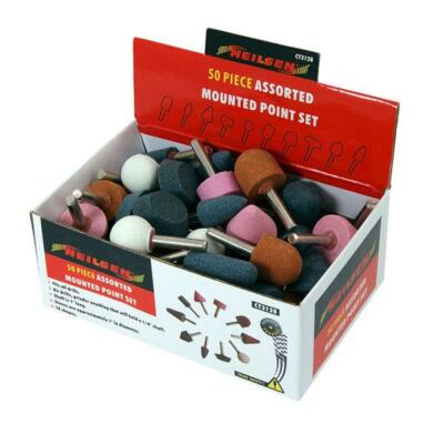 50 Stück montierte Schleifsteine für Druckluftschleifer Werkzeug (Original Neilsen CT3128)