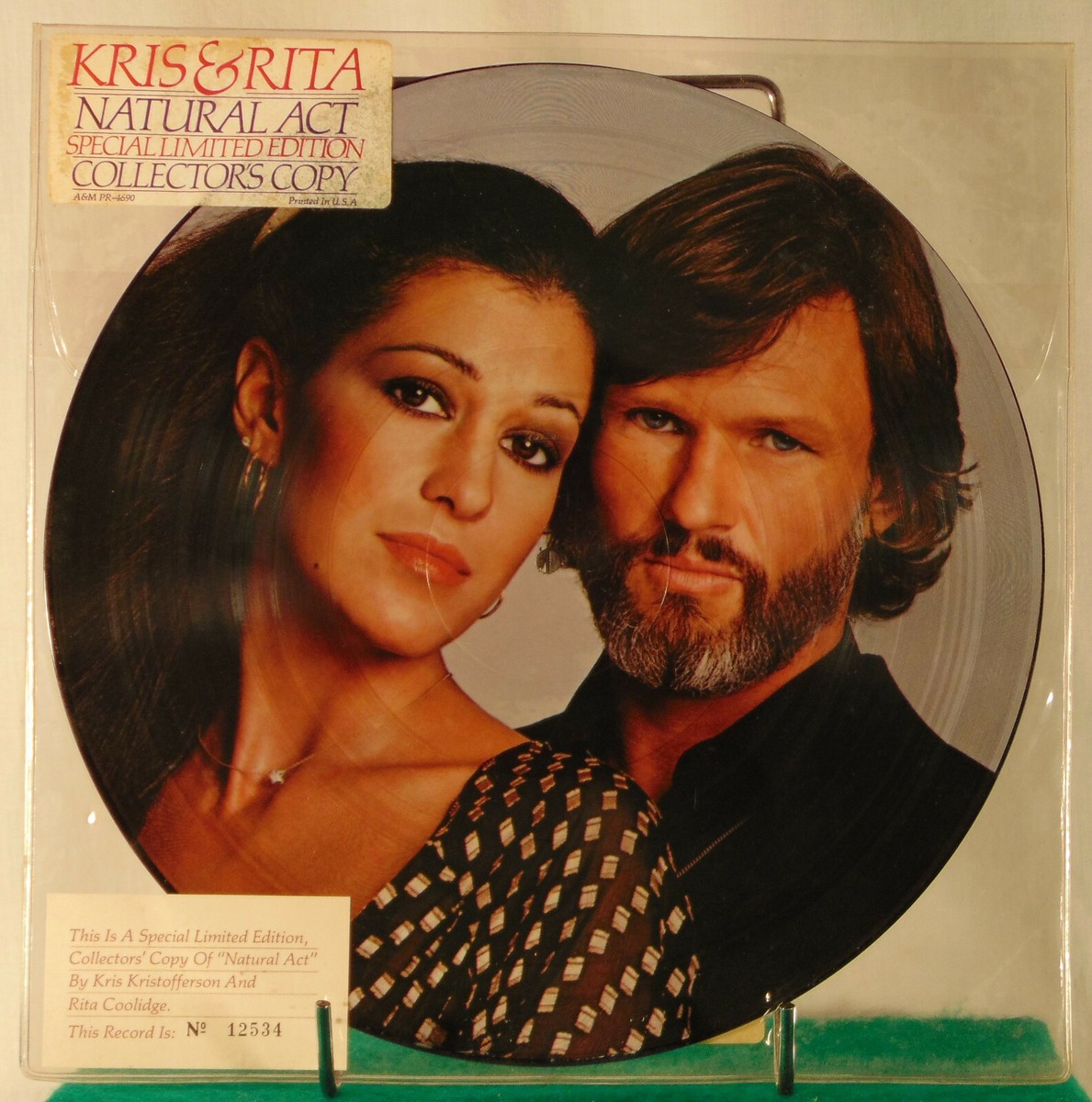 KRIS KRISTOFFERSON & RITA COOLIDGE--Natural Act--SS Picture Disc