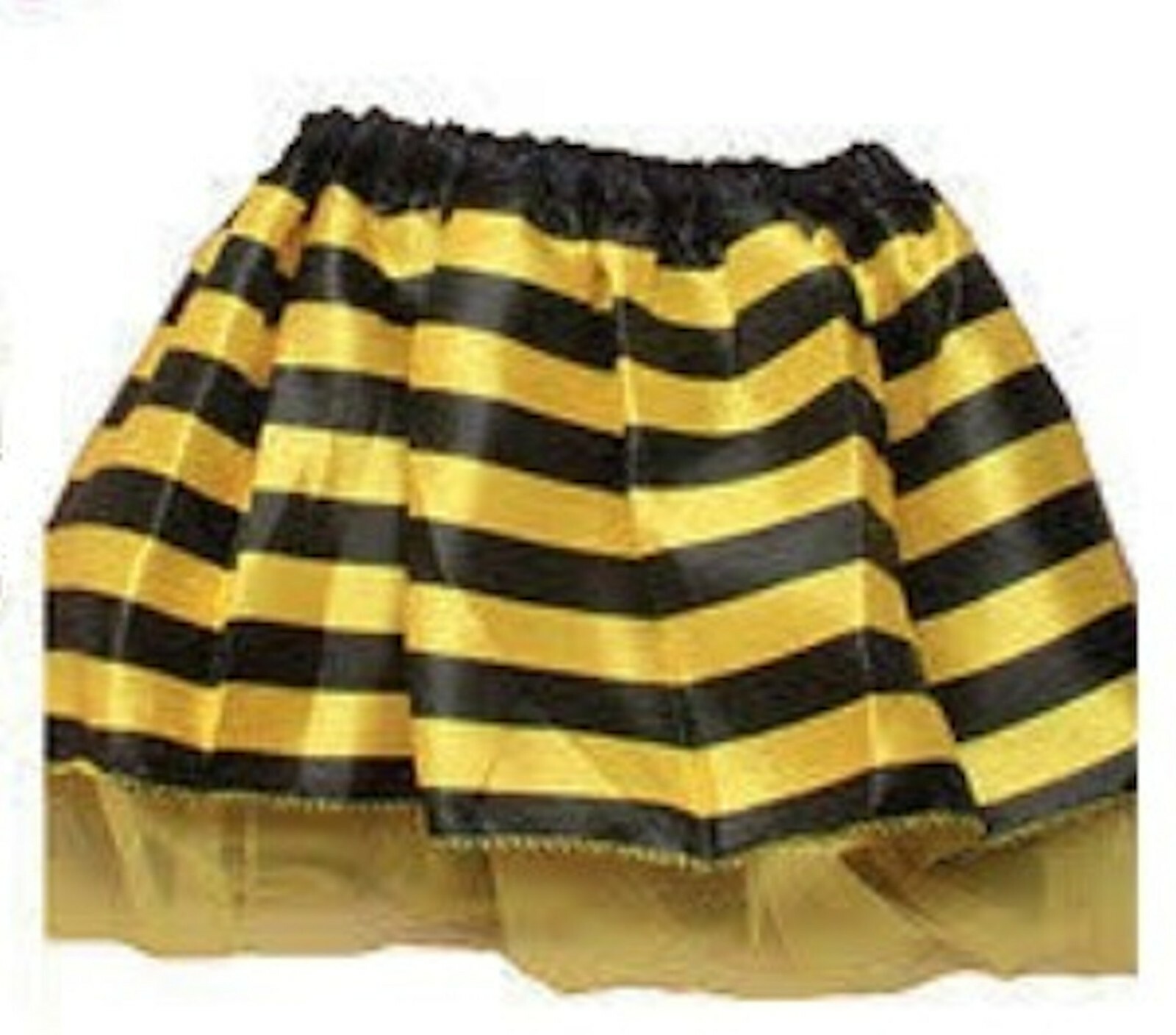 Childs Bumble Bee Tutu (Yellow & Black Striped) Fancy Dress