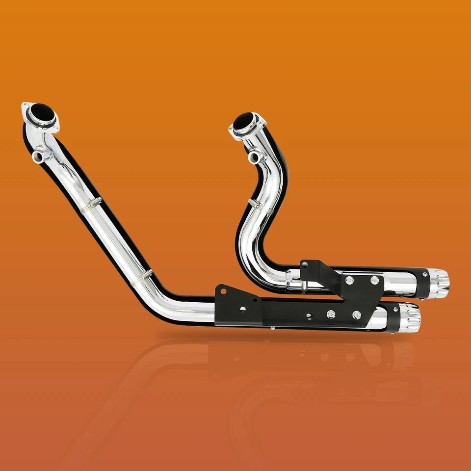 Silenciadores cromados tubos de escape aptos para Harley Sportster XL883 2004-2013 Foto 3 de 4