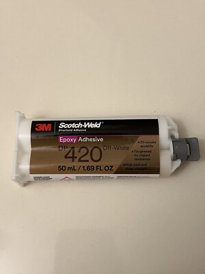 3M Scotch-Weld Epoxy Adhesive Dp420 Off-White 50mL - Exp 8/2027 + FREE Tip