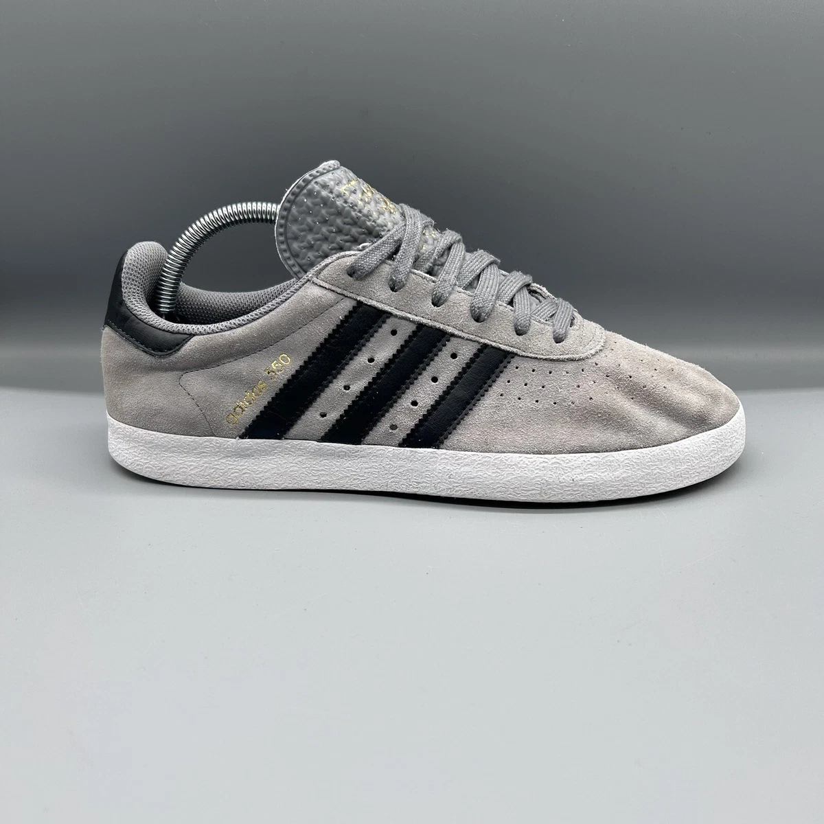 Adidas 350 grey suede sales