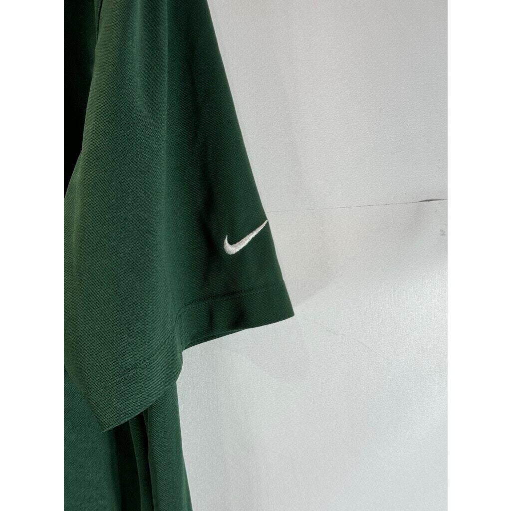 NIKE GOLF Men's George Green Dri-Fit Breathable Short Sleeve Polo
