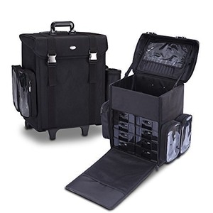 Professional Beauty Trolley Makeup Artist Case Soft Cosmetic Bag Image Is Loading Professional Beauty Trolley Makeup Artist Case Soft Cosmetic