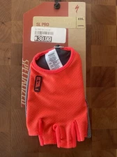 New-in-Package SPECIALIZED BG SL PRO GLOVES • Short Finger • Rocket Red.    (AL)