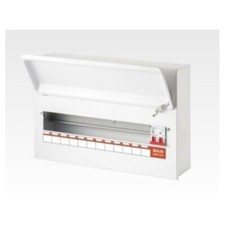 Live 18 Way Metal Clad Consumer Unit c/w 100A Man Switch (16 usable ways)