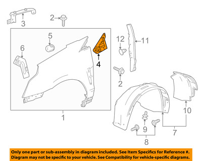 Automotive Car Truck Parts Jeannedarc Sainteagnes Fr Cadillac Gm Oem 10 16 Srx Fender Rear Bracket Left 20802742