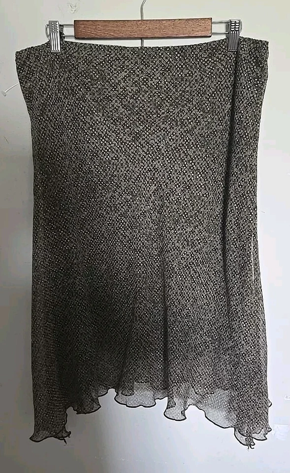 Falda Sangría Forrada Transparente Talla 14 Excelente Estado Foto 2 de 3