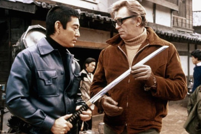 Ken Takakura und Robert Mitchum 4x6 Foto 