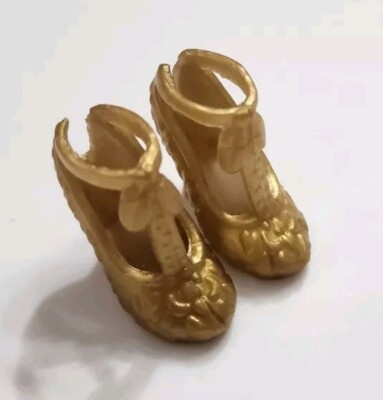 DISNEY PRINCESS HASBRO HEELS ELENA OF AVALOR GOLD FASHION STYLE CUTE DOLL  SHOES