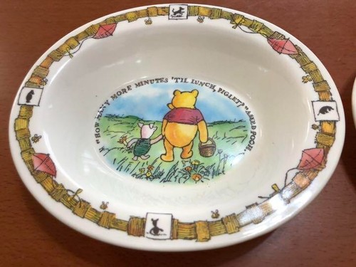 Vintage Classic Pooh Winnie the Pooh Toddler Tableware Set Plate Mug Spoon Fork - Picture 2 of 8