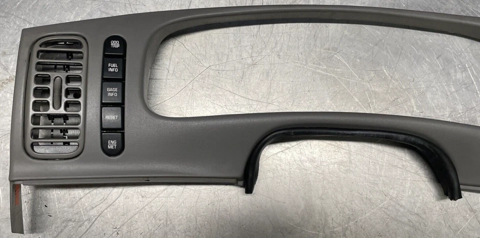 1997-2005 Buick Park Avenue Cluster Bezel Vent Dash Trim Panel OEM Gray Foto 2 de 4