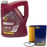 MotoröL Set 5W-30 5 Liter + ÖLfilter SH 4054 P FüR Hyundai I10 I30 Getz KIA Rio