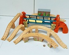 Thomas Friends Wooden Railway Train Tank Long Bridge  Elevated Track Lot Misty