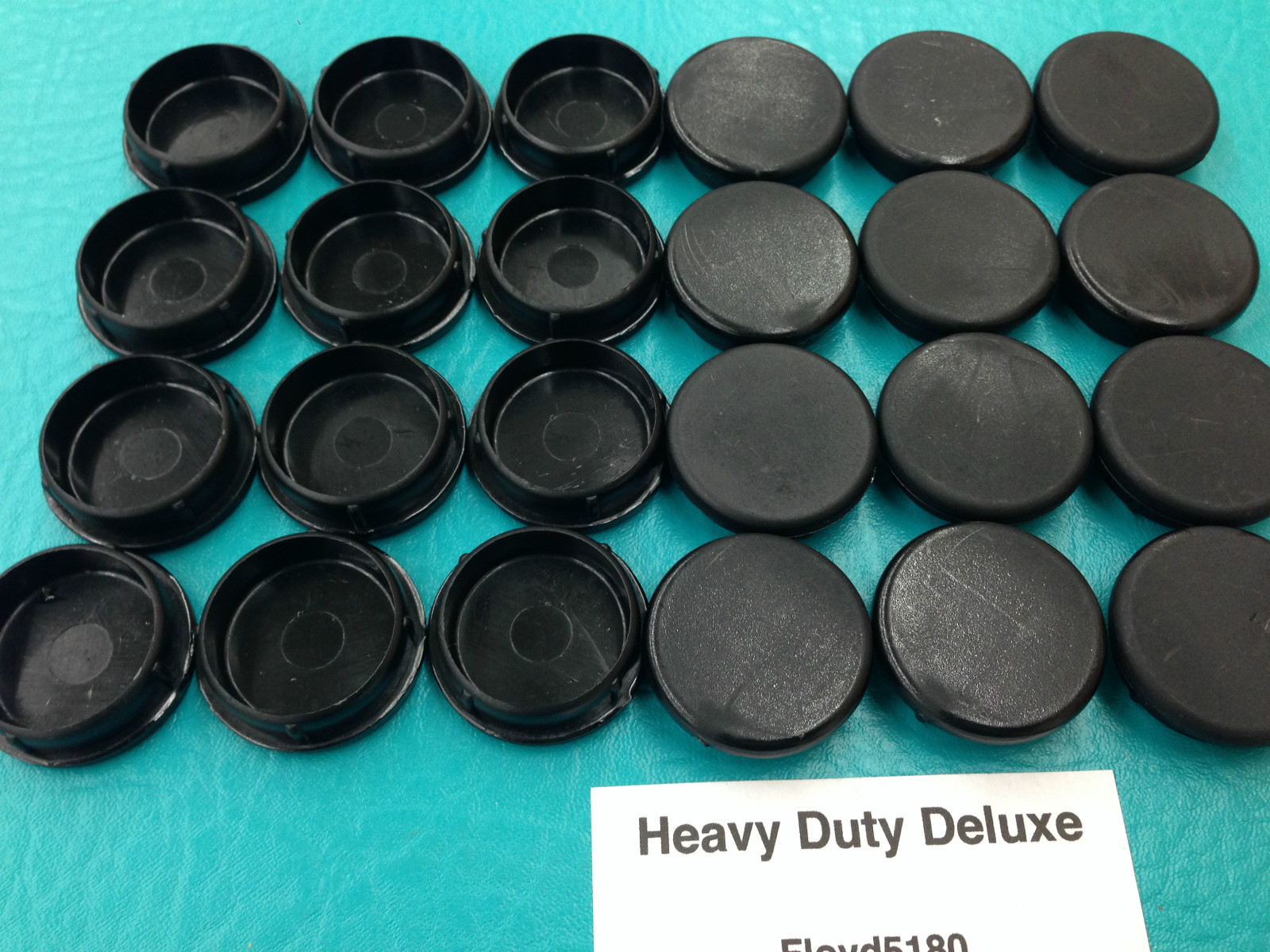 24 1 1/4 Heavy Duty Chair Glides Floor Saver Wrought Iron Leg Insert Cup Blk eBay