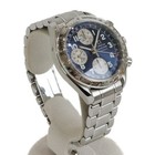 OMEGA Speedmaster 3523.81 Automatic Chronograph Day Date SS Blue 37mm Wristwatch