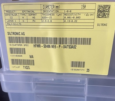 SILTRONIC AG 150MM EPITAXIAL SILICON WAFERS