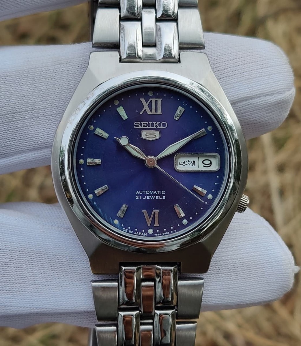 Seiko 5 Automatic SNK319 ''Blue Dial'' 7S26-01T0 Japan Made Men's