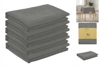 Tischdecke 5 Stk. Rechteckig Hellgrau 140X140 Cm Jacquard-Optik