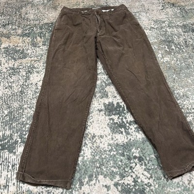 Vintage Bugle Boy Cordoury Men s Pleated Pants Cuffs 34X31