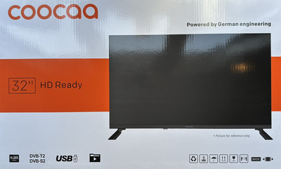 COOCAA 32CNTF2NZ LED TV Fernseher 32 Zoll DVB-T2 DVB-C DVB-S2 USB HD Ready 80 cm
