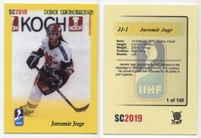 2019 SC2019 Jaromir Jagr gold /100 Ice Legends Bolzano