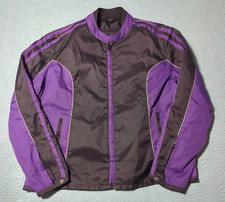 Daniel Donovan Mens Vintage Multi Weather Motorcycle Jacket 3XL Purple/Black