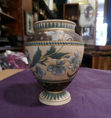 Seltene antike Doulton Lambeth Vase von unbekanntem Künstler 1860-1890