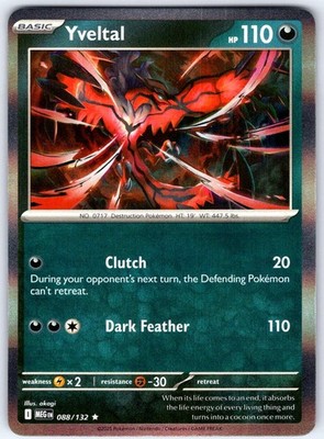 YVELTAL - Pokemon - 088/132 Mega Evolution - Holo NM/M