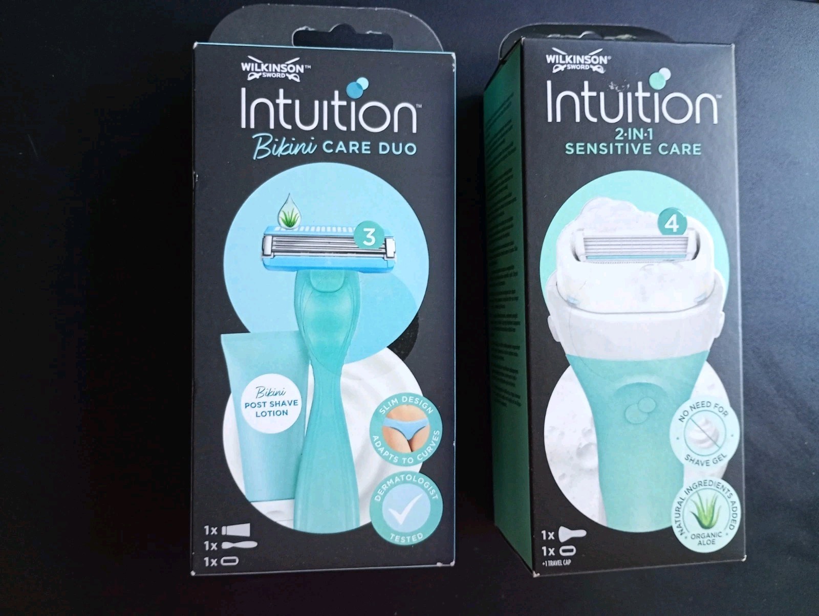 Rasoir Intuition 2En1 Sensitive Care et Bikini care duo de Wilkinson Sword étanche