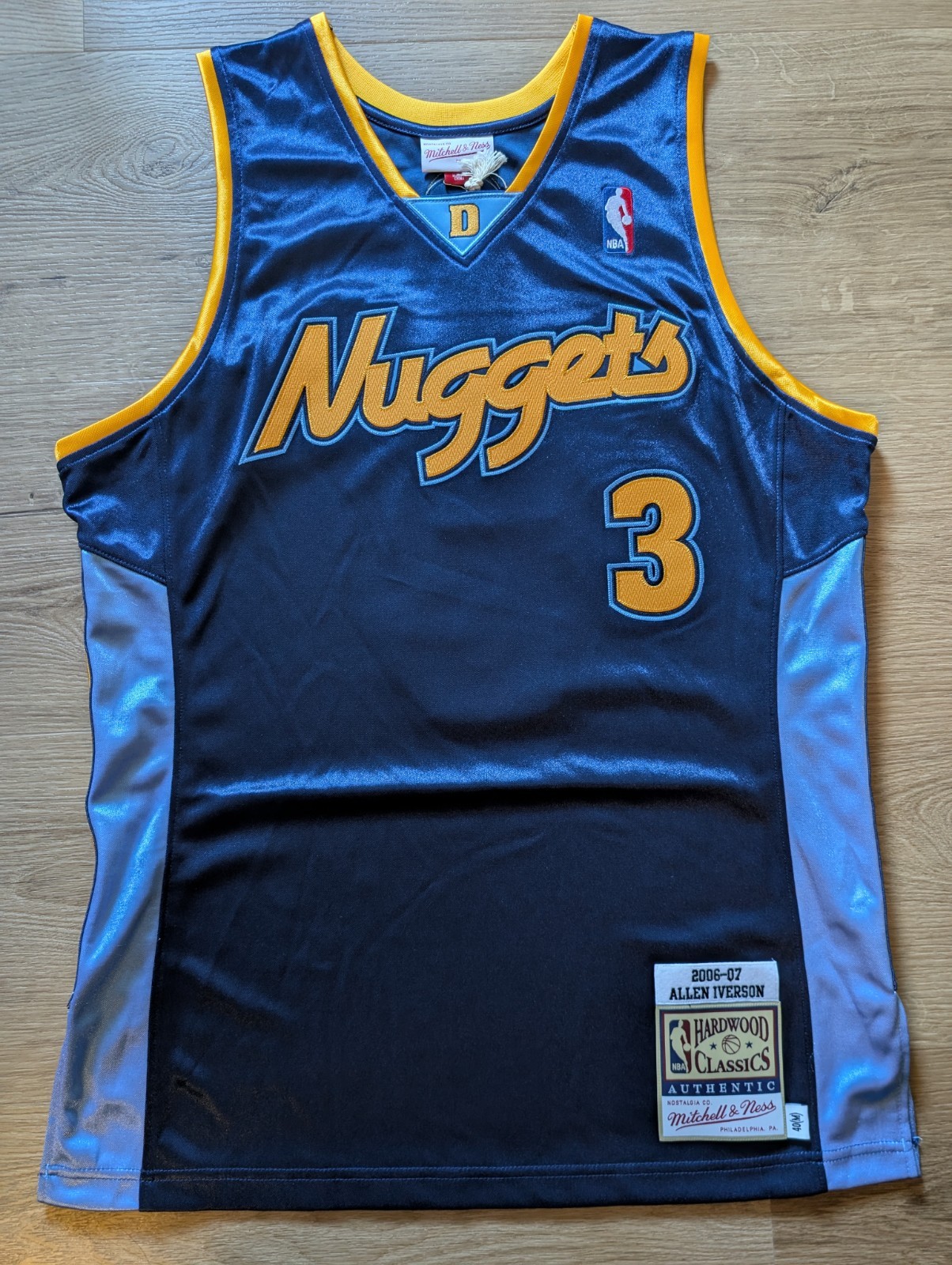 Allen Iverson 2006-07 Denver Nuggets Authentic Mitchell & Ness Jersey 40 M 🌈