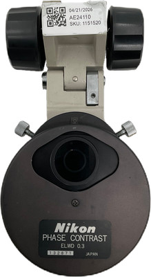 Nikon ELWD 0.3 Phase Contrast Turret Condenser w/ PhL 1/2/3 Microscope
